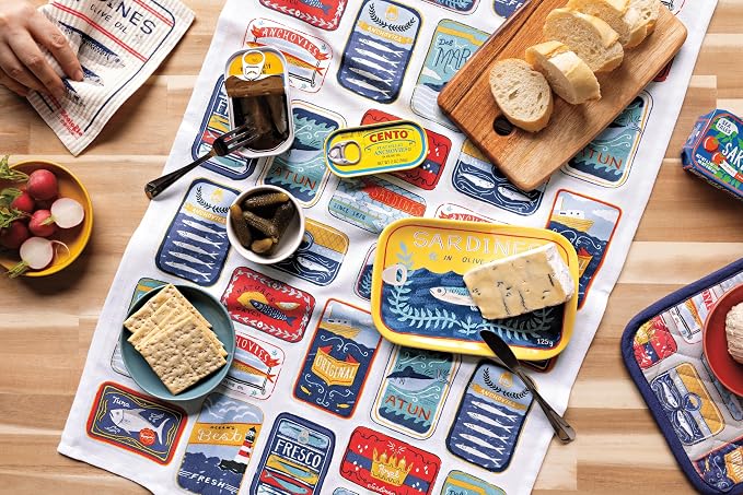 Now Designs by Danica Kitchen Cloth Del Mar Printed Dishtowel - Image 2