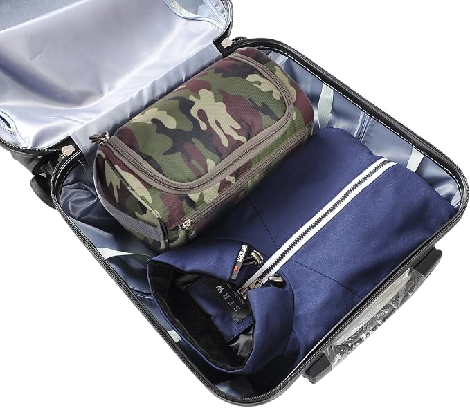 Vercord Mens Toiletry Bag Wash Travel Small Shaving Dop Kit Shower Bathroom - Image 6