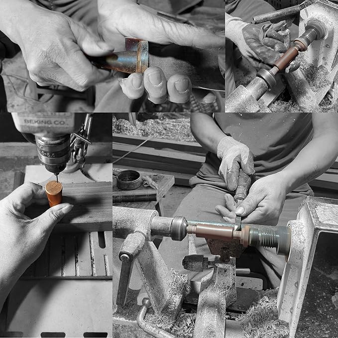 Handmade American Walnut WDT Tool V2.0 Built-in Magnet, Espresso Distribution - Image 6