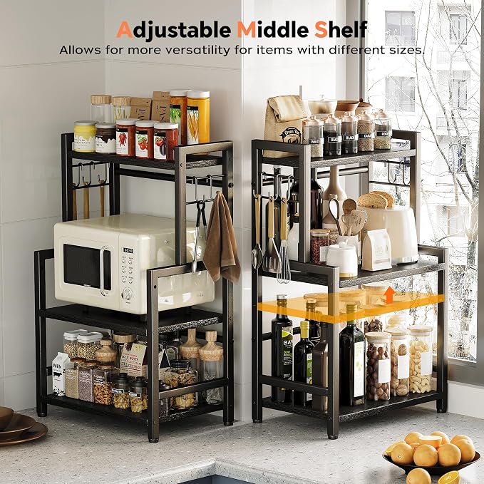 Kitchen Countertop Organizer, 3 Tier Large Spice Rack Organizer - Image 2