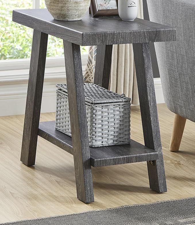 Contemporary Gray Side Table - Image 4