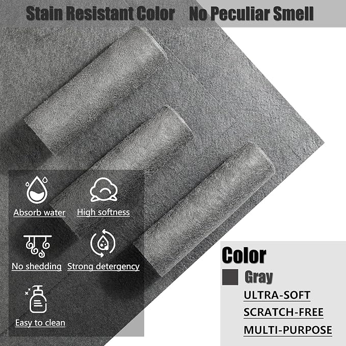 KTT Thickened Magic Cleaning Cloth, 5 Pack | Reusable Microfiber Cleaning Cloth - Image 4
