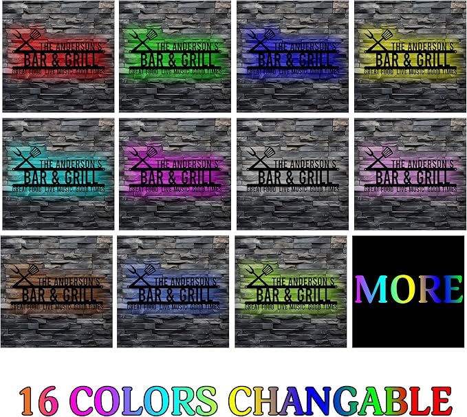 Personalized Bar N Grill Metal Wall Art - Image 7