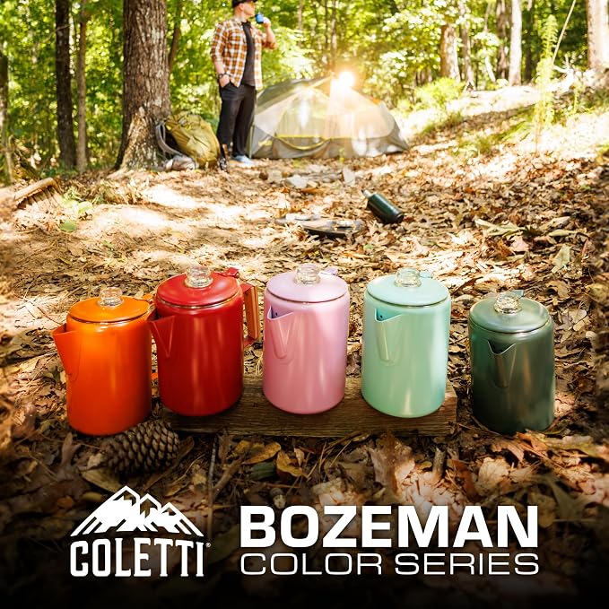 COLETTI Bozeman Green Percolator Coffee Pot — Camping Coffee Makers — Camping’s - Image 6