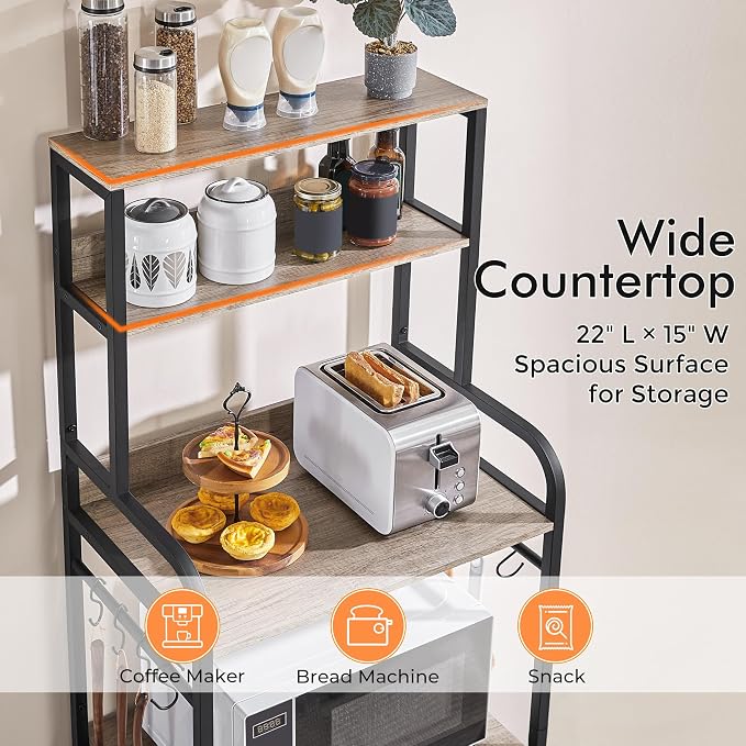 Yaheetech 4-Tier Kitchen Bakers Rack - Image 4
