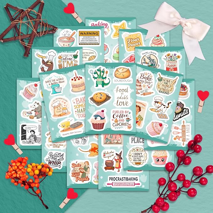 100Pcs Baking Stickers, Bakery Stickers - Image 5