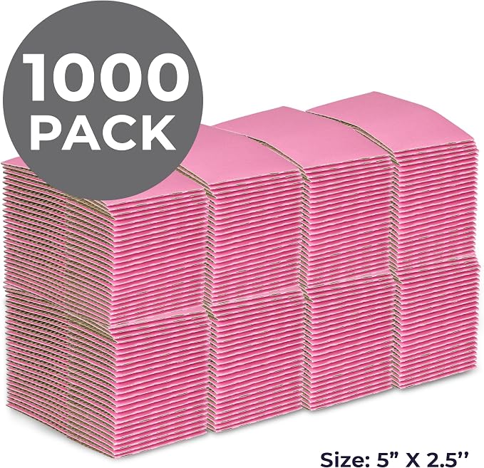 FMP Brands 1000 Pack Pink Coffee Cup Sleeves Disposable - Image 3