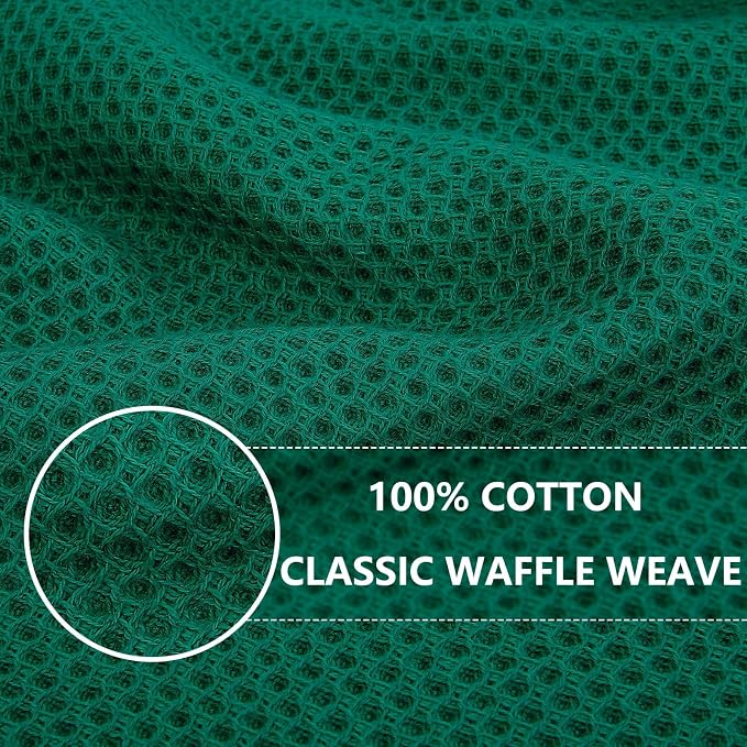 Homaxy 100% Cotton Waffle Weave Kitchen Dish Cloths, Ultra Soft Absorbent Quick - Image 2