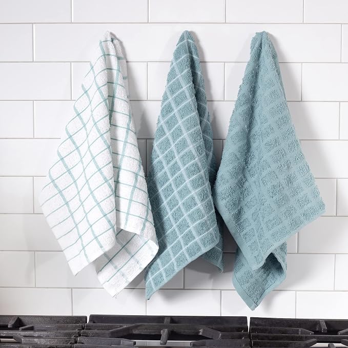 Ritz Premium 100% Cotton Terry Check Kitchen Dish Towels - Image 5