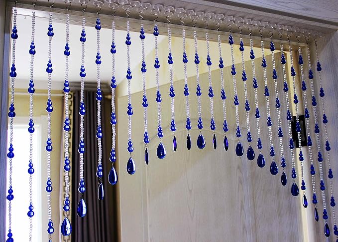 Crystal Beaded Curtain for Doorways, Hanging Glass Door Beads Curtains for - Image 2