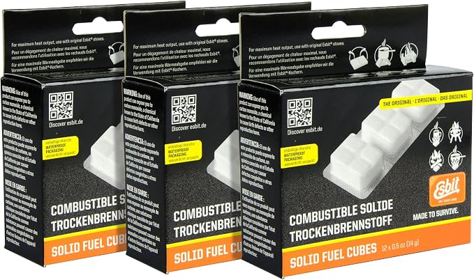 Esbit 1300-Degree Smokeless Solid 14g Fuel Tablets - Image 2