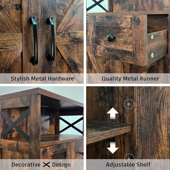Befrases Farmhouse Storage Cabinet - Image 7