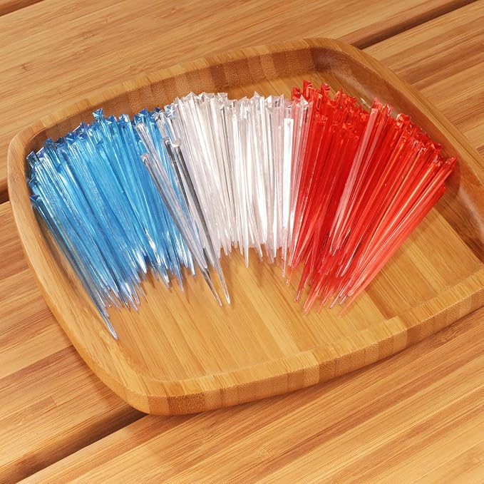 BambooMN - Triangular Prism Plastic Pick 4.5" - Assorted - 300 Pieces - Image 3