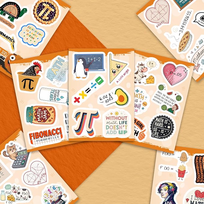 100Pcs Math Stickers for Laptops & Water Bottle - Image 5