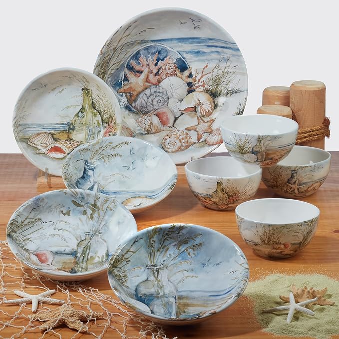 Coastal Landscape 16 oz. Ceramic Mugs – Set of 4 Assorted Beach Designs - Image 6
