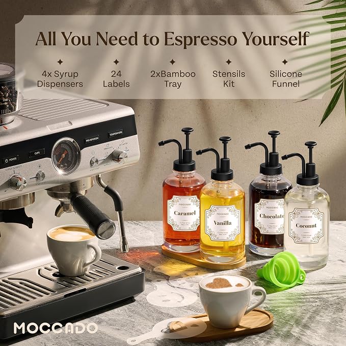Glass Coffee Syrup Dispenser for Coffee Bar - Image 2