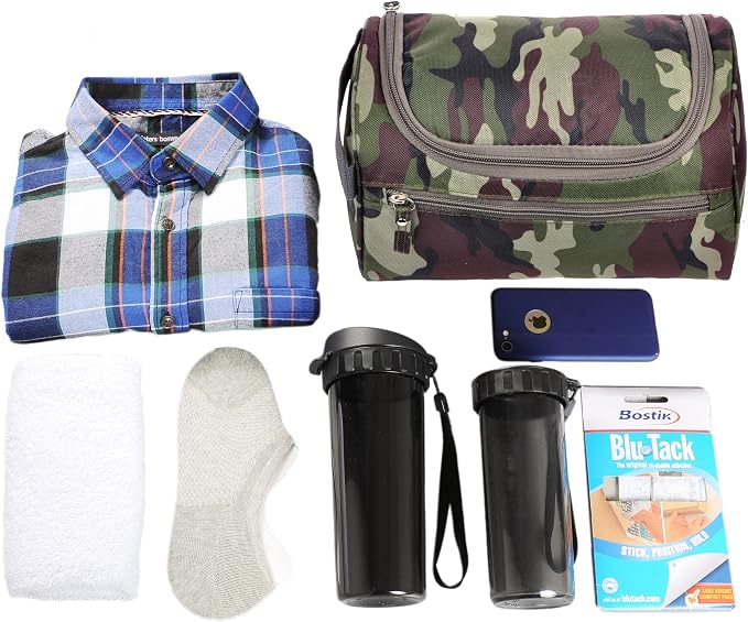 Vercord Mens Toiletry Bag Wash Travel Small Shaving Dop Kit Shower Bathroom - Image 5