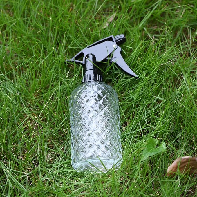 Glass Handheld Spray Bottle - 12oz Refillable Bottle ，Adjustable Nozzle - Image 4