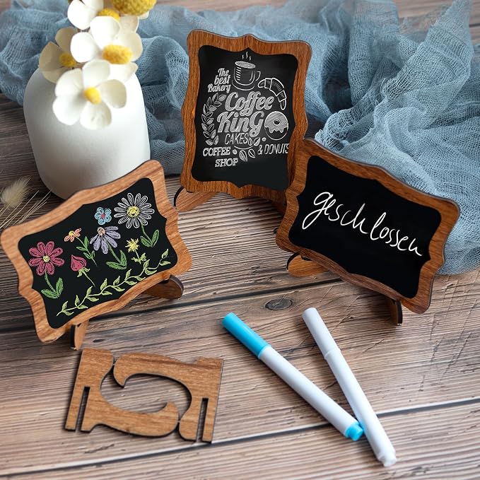 Temlum 15 Pcs Mini Chalkboard Sign - Image 6
