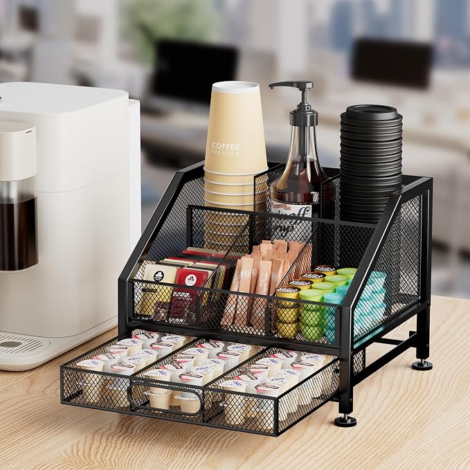 SWTYMIKI Coffee Bar Organizer for Countertop – Space-Saving Kcup Organizer - Image 2