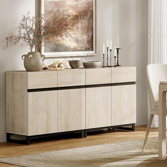 WAMPAT Sideboard Buffet Cabinets, Modern Sideboard by WAMPAT