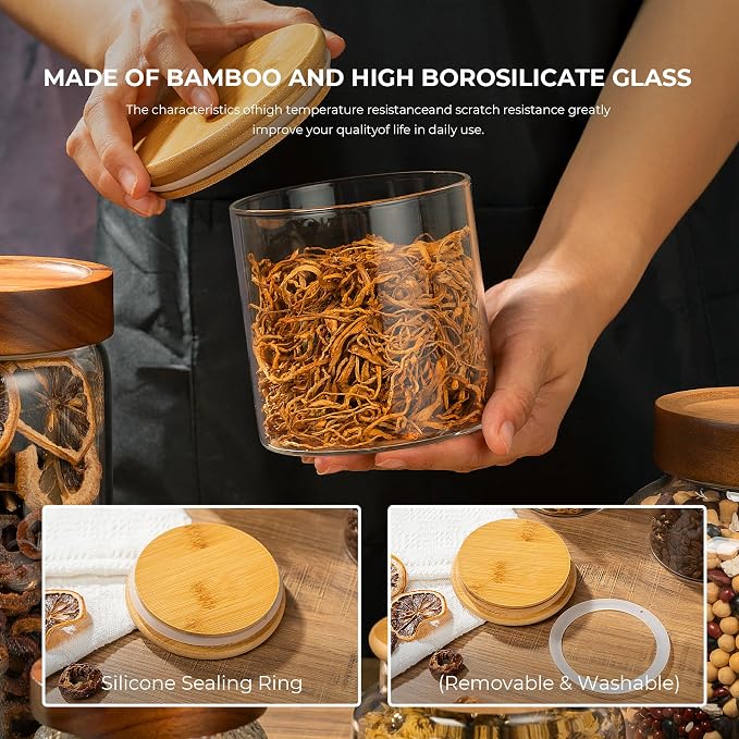1PC Small Glass Storage Jars - Image 3