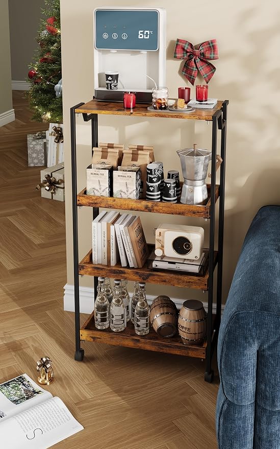 Jojoka No Assembly Folding Kitchen Cart - Image 8