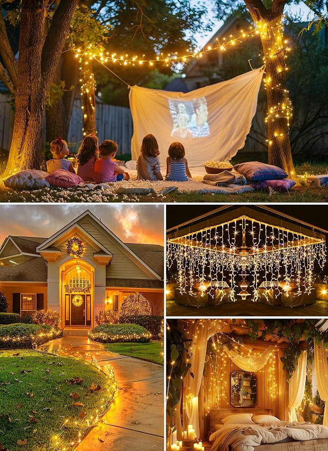 2 Pack Fairy Lights Battery Operated, 5Ft 60 LEDs Firecracker Twinkle Lights - Image 6