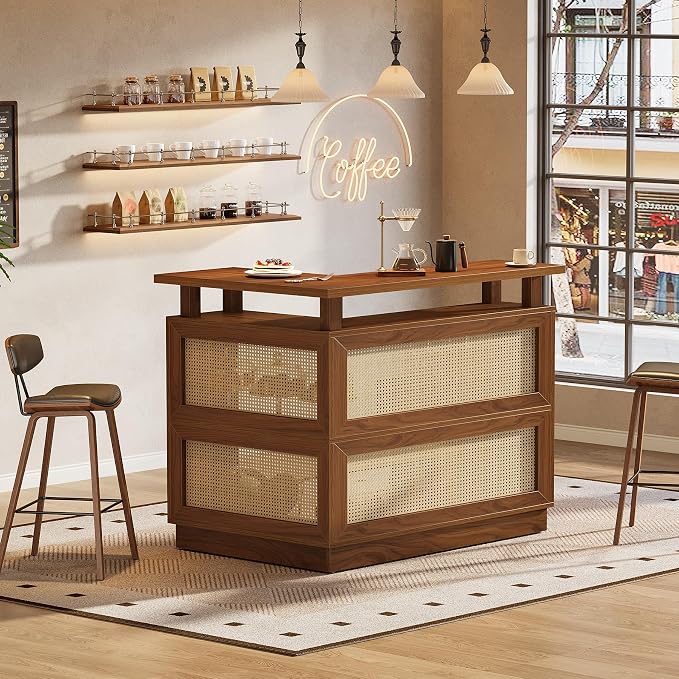 Tribesigns L Shaped Bar Table - Image 6