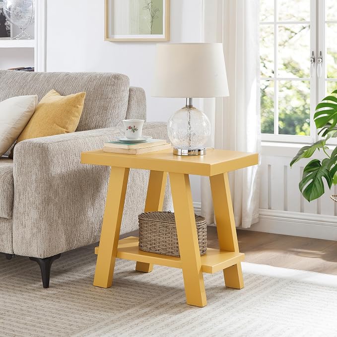 Contemporary Yellow End Table by Noeko