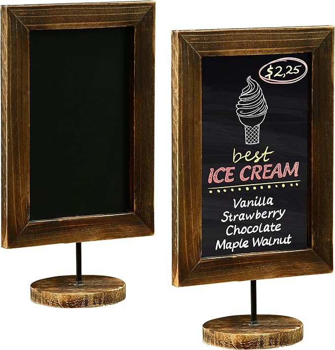 MyGift Chalkboard Signs, 12×7 Inch Mini Chalkboard Signs by MyGiftHome