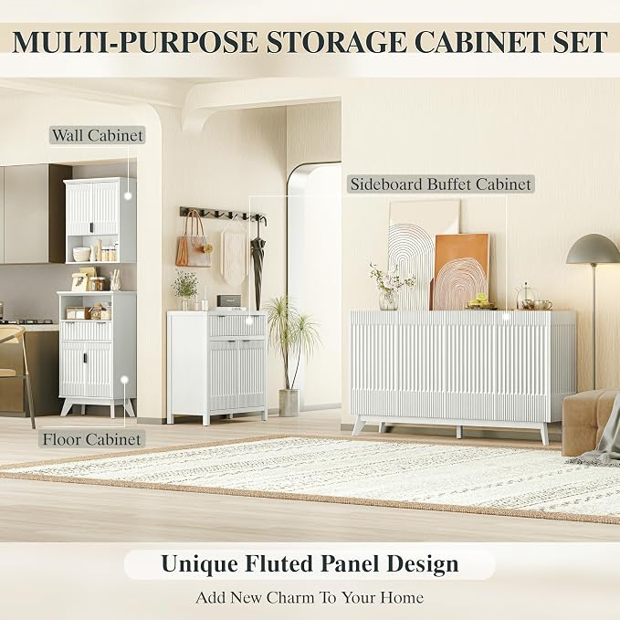 FLOWBACK Fluted Cabinet, Bathroom Storage - Image 7