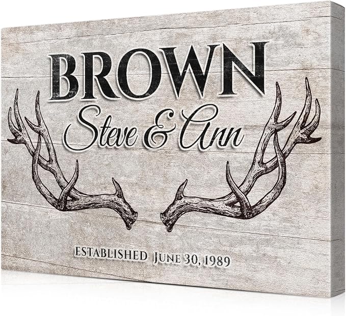IPIC - Custom Farmhouse Family Sign, Personalized Rustic Sign by IPIC