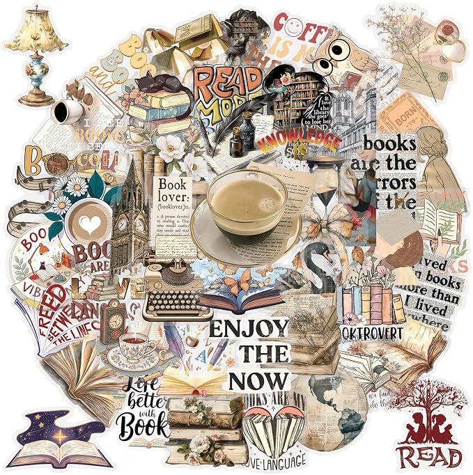 50PCS Bookish Stickers by Unknown