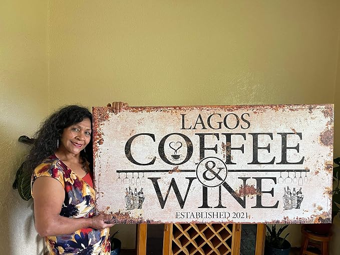 TAILORED CANVASES Custom Coffee Bar Sign - Image 6