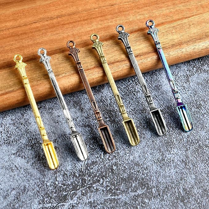 60Pcs Mini Shovel Spoons, 3.23 inch Metal Spices Power Scoop, Tiny Spoons - Image 7