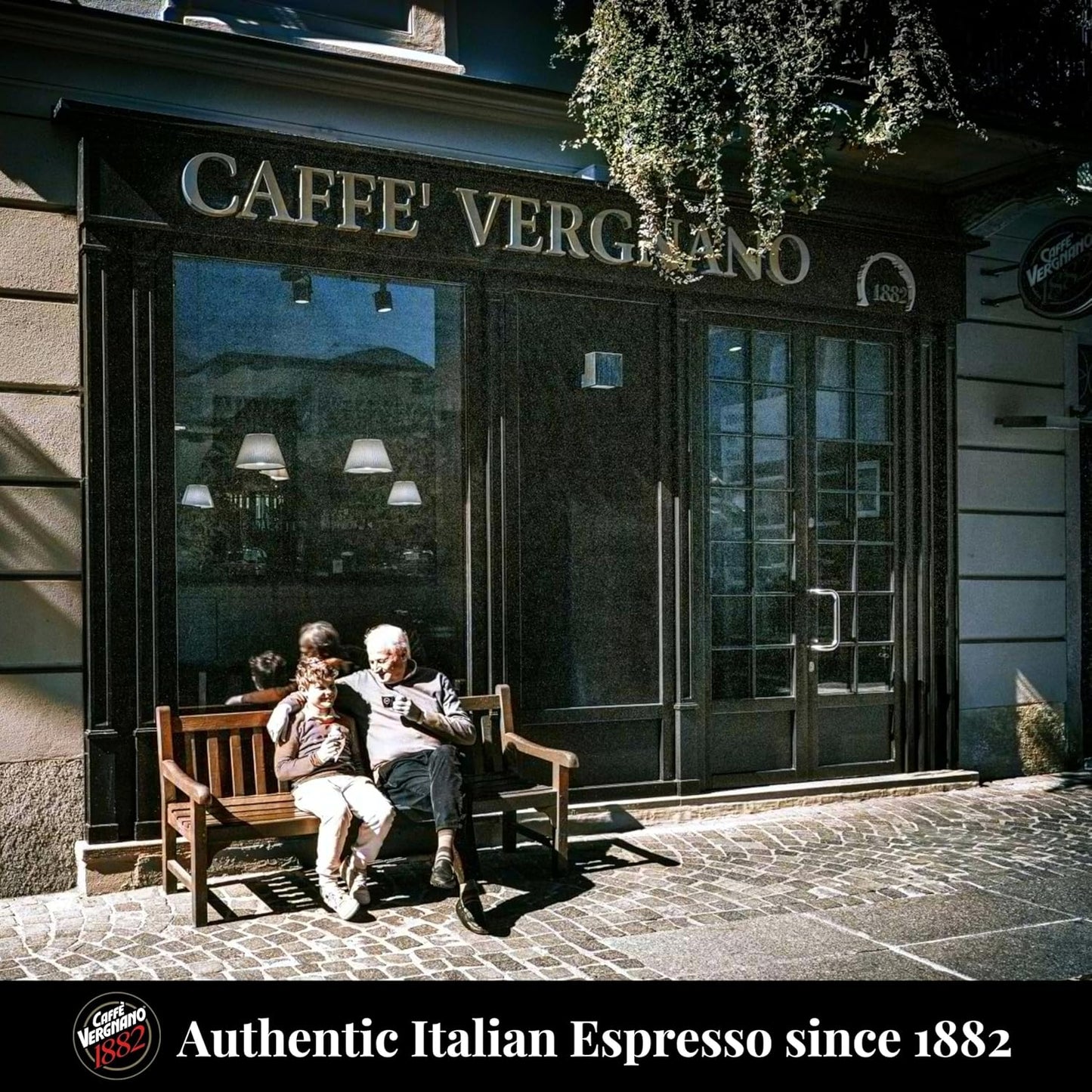 Caffe' Vergnano 1882 Decaf Medium Roast Espresso Original Line Machine Compatible Capsules, Arabica Robusta Espresso Coffee, Italian Coffee for Nespresso Machines, Intensity 5/10, Decaffeinato, 50 Ct