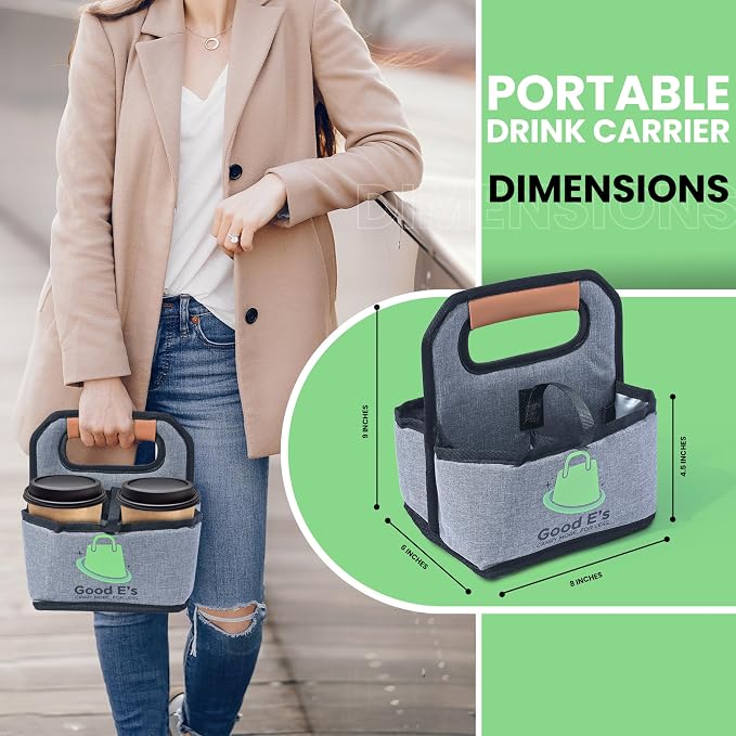 Good E’s 4 Cup Reusable Coffee Cup Carrier - Image 4