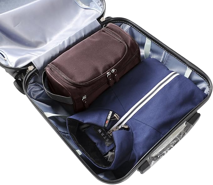 Vercord Mens Toiletry Bag Wash Travel Small Shaving Dop Kit Shower Bathroom - Image 6