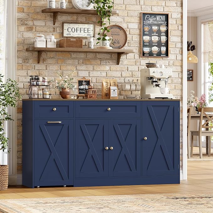 HOSTACK Multifunctional Storage Cabinet-59 Buffet Cabinet - Image 2