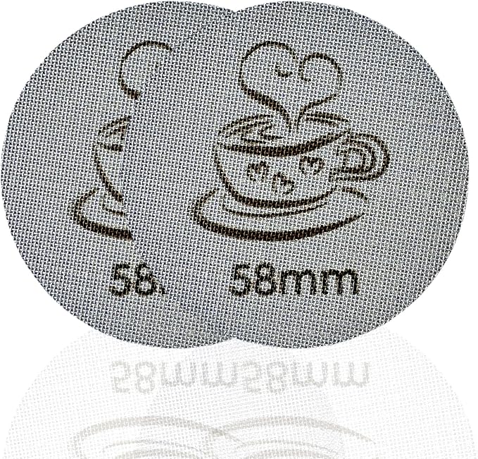 Espresso Puck Screen 58mm for Portafilter Basket, 1.7mm Thickness Made by Unknown