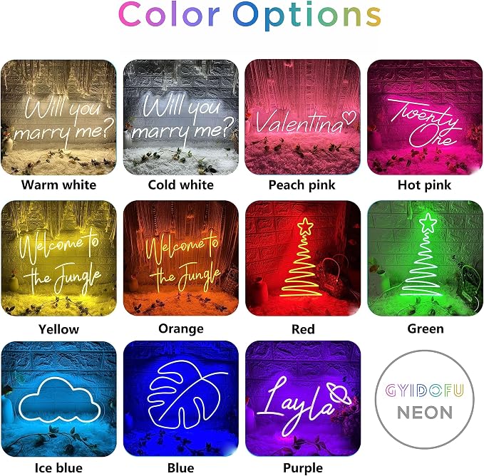 LC Sign Custom Neon Sign, LED Name Signs Customizable - Image 7