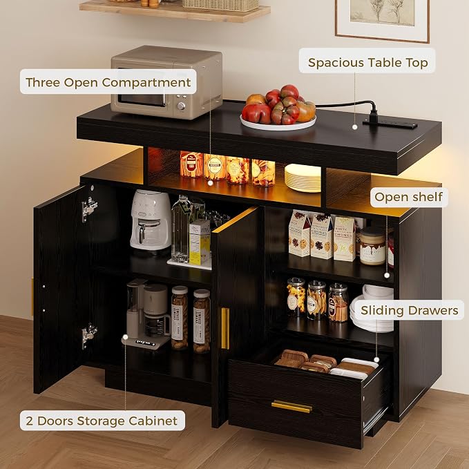 IRONCK Buffet Cabinet, Sideboard Cabinet - Image 3