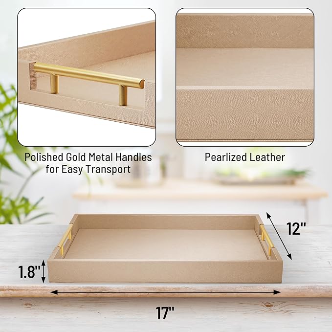 ATZYmolin 17" x 12" Wood Serving Tray - Image 3