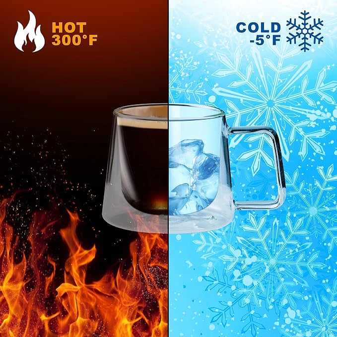 LEMONSODA Double Walled Glass Coffee Drink Mug - Image 7