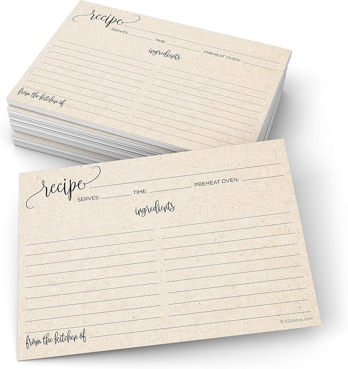 321Done Recipe Cards by 321Done