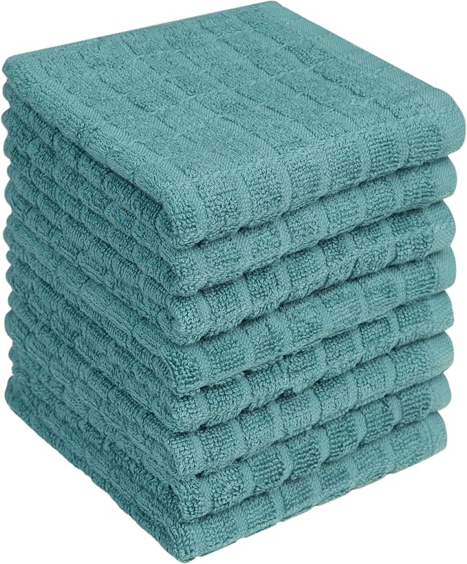 Bumble Dish Cloths | 12" x 12" | 100% Cotton Kitchen Towels | 406 GSM | Soft by BumbleTowels