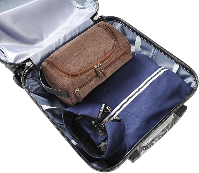 Vercord Mens Toiletry Bag Wash Travel Small Shaving Dop Kit Shower Bathroom - Image 6
