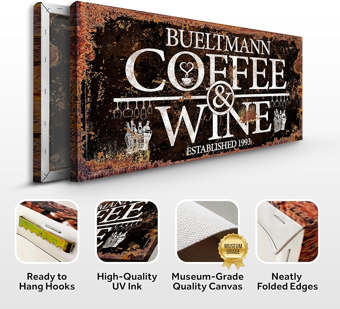 Tailored Canvases Custom Coffee Bar Sign - Image 2