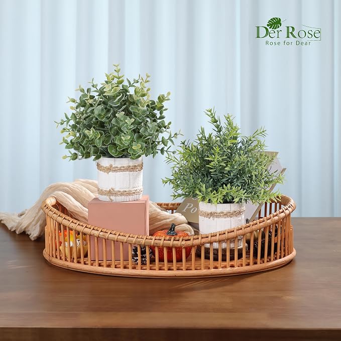 Der Rose 4 Pack Farmhouse Fake Plants Artificial Plants Indoor - Image 4